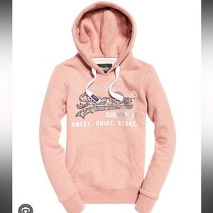 SuperDry women’s fleece lined pullover hoodie
